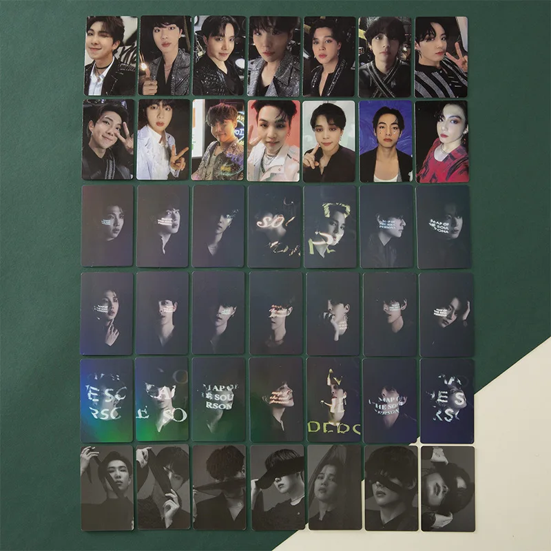 

Wholesale Kpop Double Side Printed Bangtan Boys MAP OF THE SOUL ON:E PHOTOBOOK Photo Card Lomo Card Photo Print Korean Cards