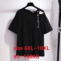 plus size 7x 8xl 9xl 10xl 65150kg black t shirt for women casual tshirt tops tees women summer tops large clothes for women