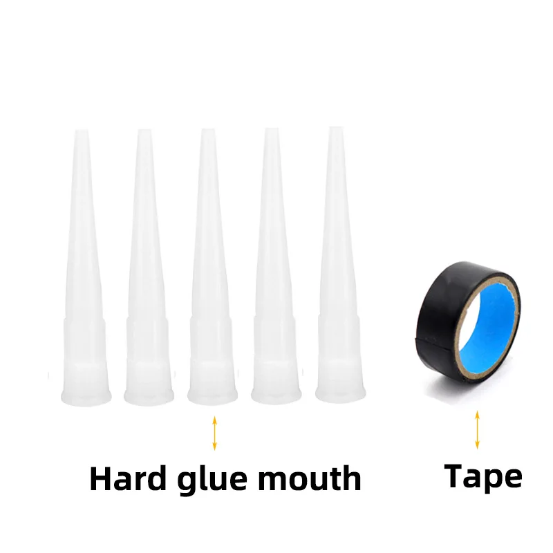 

HIFESON High Quality 24PCS Metal Plastic Nozzle Nozzle Set Brush Caulking Tool Black Adhesive Cloth and Glue Accessories