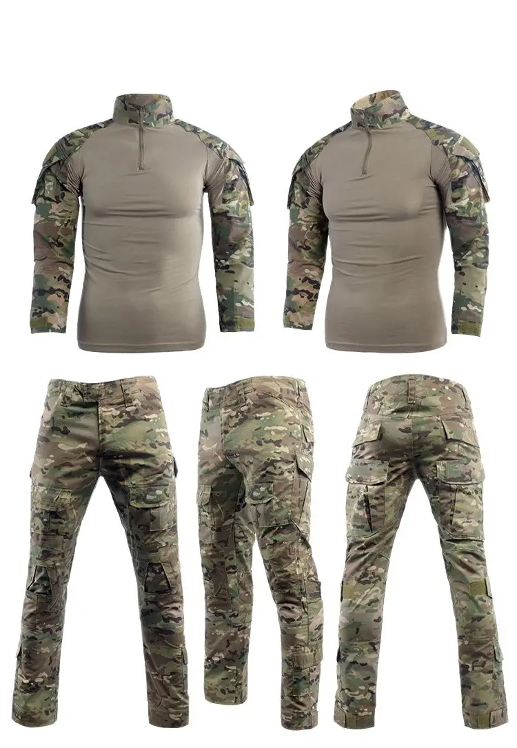 17 Colors Tactical Suit Tactical Clothing Camouflage Suit Tactical Pants Knee Pads Tactical Shirt Elbow Pads For Men