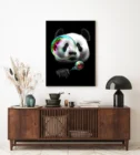 Плакат на холсте с изображением панды, Настенная картина с животными, модульная Современная для гостиной, домашний декор с рамкой