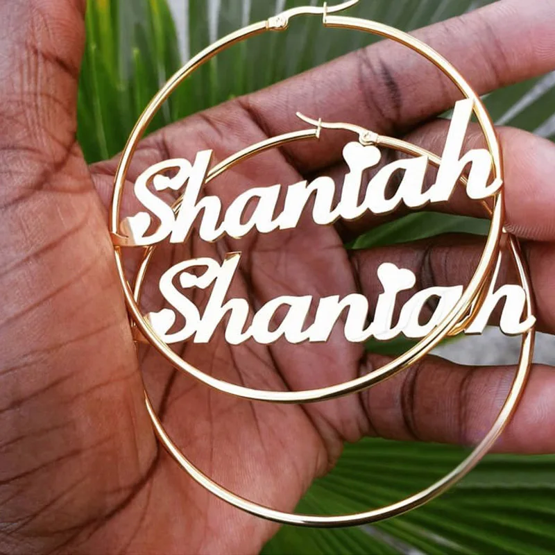 Женские серьги кольца из нержавеющей стали большие 2021|Индивидуальные Серьги| |