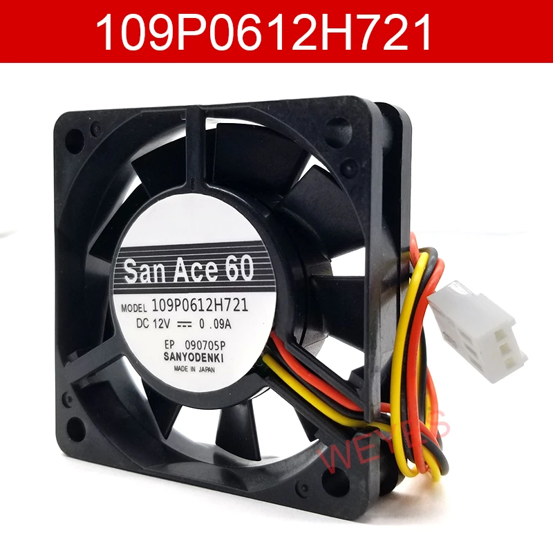 

Original For 109P0612H721 DC 12V 0.09A 60x60x15mm 3-Wire Server Cooling Fan