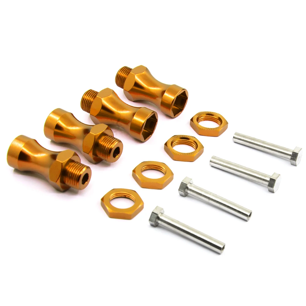 Удлиненный и утолщенный алюминиевый переходник с шестигранной головкой 12 мм на 17