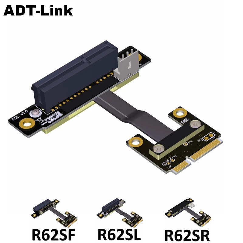 Мини PCI e mPCIe WAN WiFi к PCIe x4 E 4x Райзер адаптера карты Gen3.0 Mini ленточный кабель pci для Wi Fi