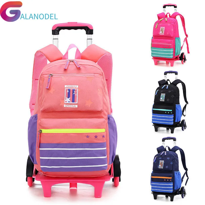 Школьная колесная Детская сумка для мальчиков и девочек Детский рюкзак на