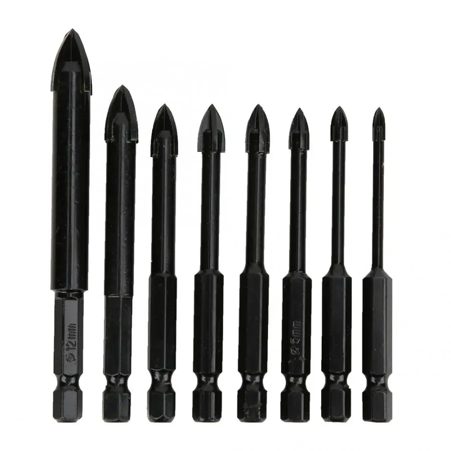 Сверла с шестигранным хвостовиком 8 шт. сверла из высокоуглеродистой стали 3 мм 4 5
