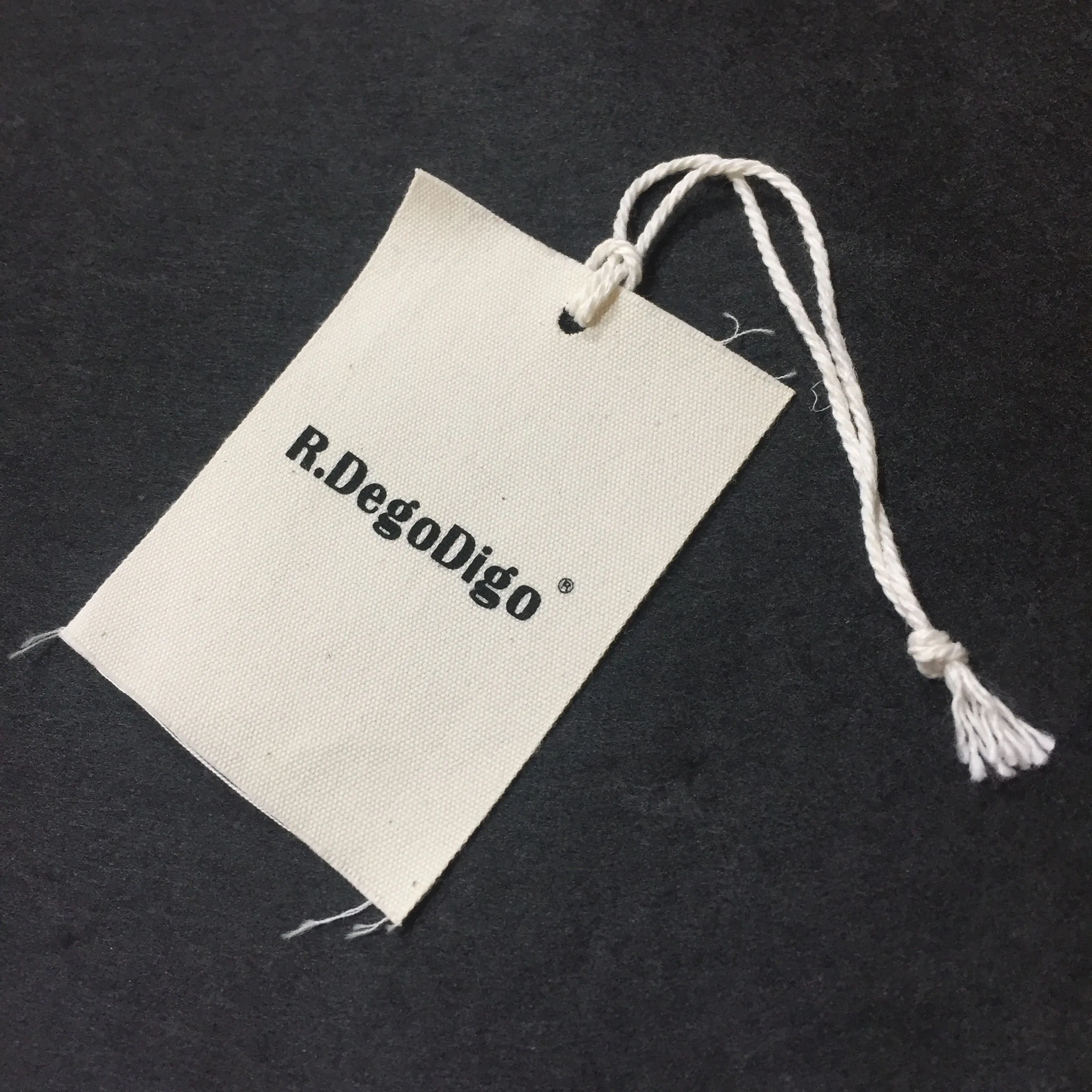 Бирки для одежды 5 5x7 2 см натуральный принт Пользовательский логотип хлопковая