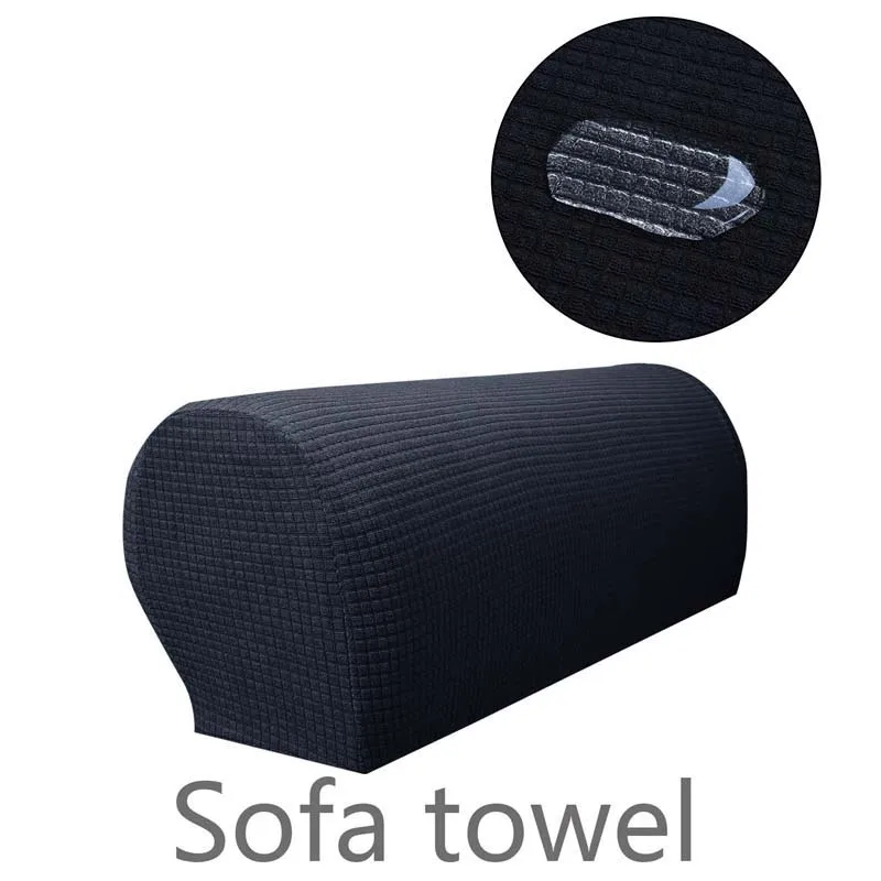 2pcs/Set Plaid Sofa Armrest Towel Chair Furniture Protector Polar Fleece Cover Waterproof Thickened Removable Slipcover | Дом и сад