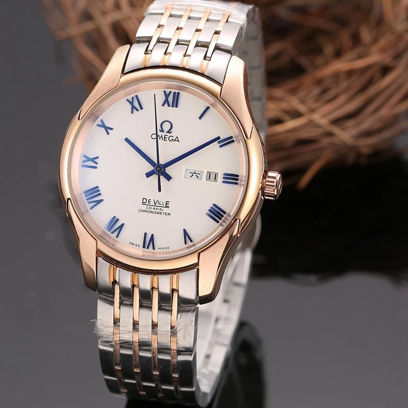 

Omega men's quartz watch strap watches fashion classic Men wristwatch women and men watch gift orders1047