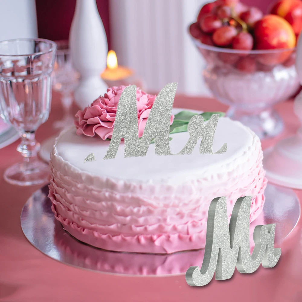 Большие буквенные Таблички Mr и Mrs милый Свадебный Праздничный обеденный стол