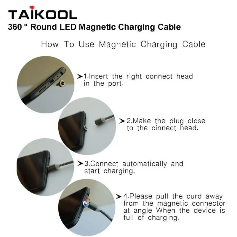 

2-In-1 Micro USB Connector For Charging Data Transfer Magnetic Adapter To Micro USB Charger Converter For iPhone Samsung
