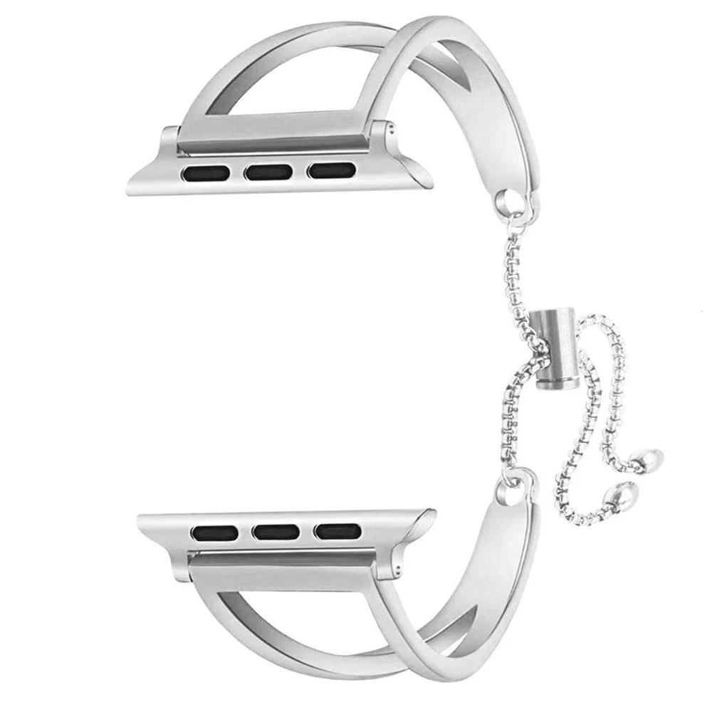 

Watch Bracelet for Apple Watch 6 44mm 40mm Women Stainless Steel Strap For IWatch 38mm 42mm SE 5 4 3 2 1 Correa Female Fashion