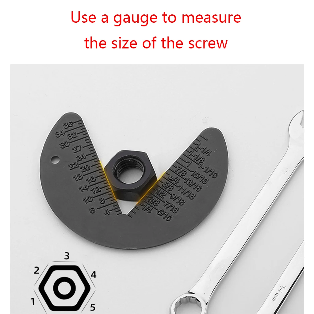 Доступная цена шестигранная гайка калибр болты гайки измерение размера |