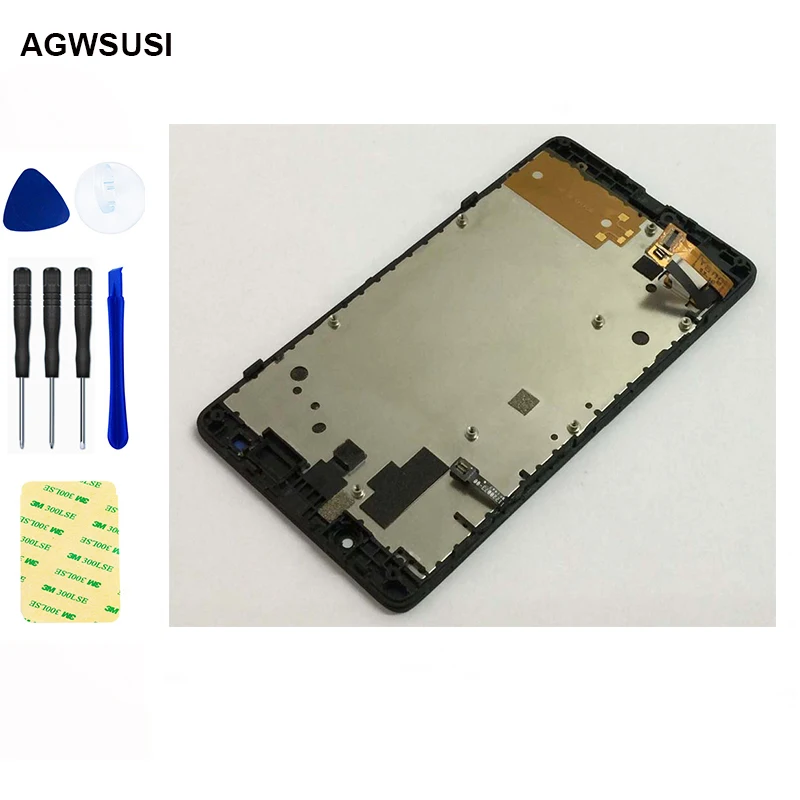 

100% тест для Nokia XL RM 1030 RM 1061 сенсорный экран дигитайзер стеклянный датчик + ЖК-дисплей панель монитора в сборе с рамкой