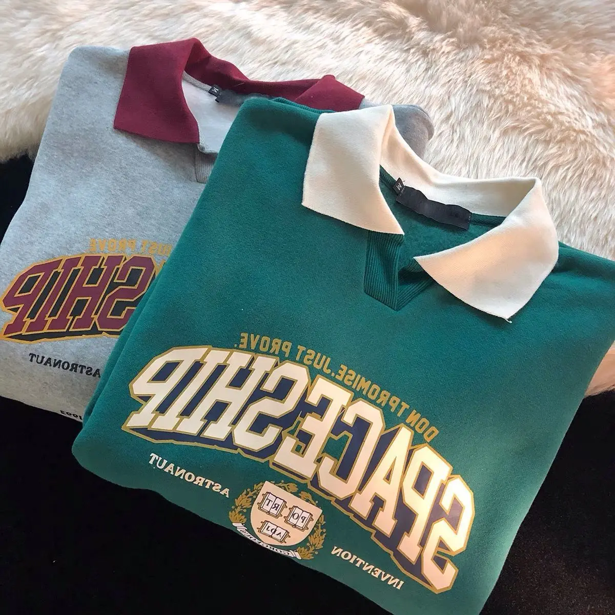 Американская винтажная кавайная одежда сезон весна-осень 2021 Женская толстовка