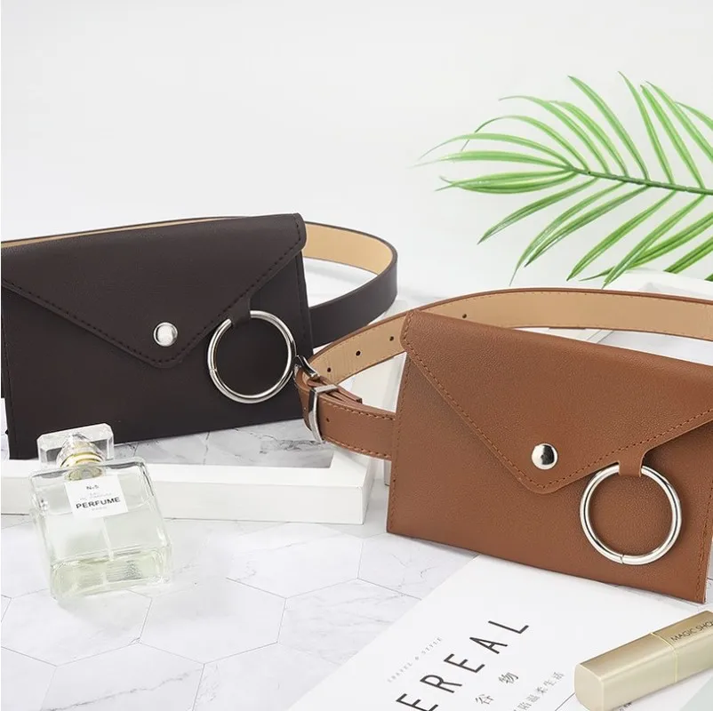 Сумка с ремнем и карманом для мобильного телефона модная женская кожаная