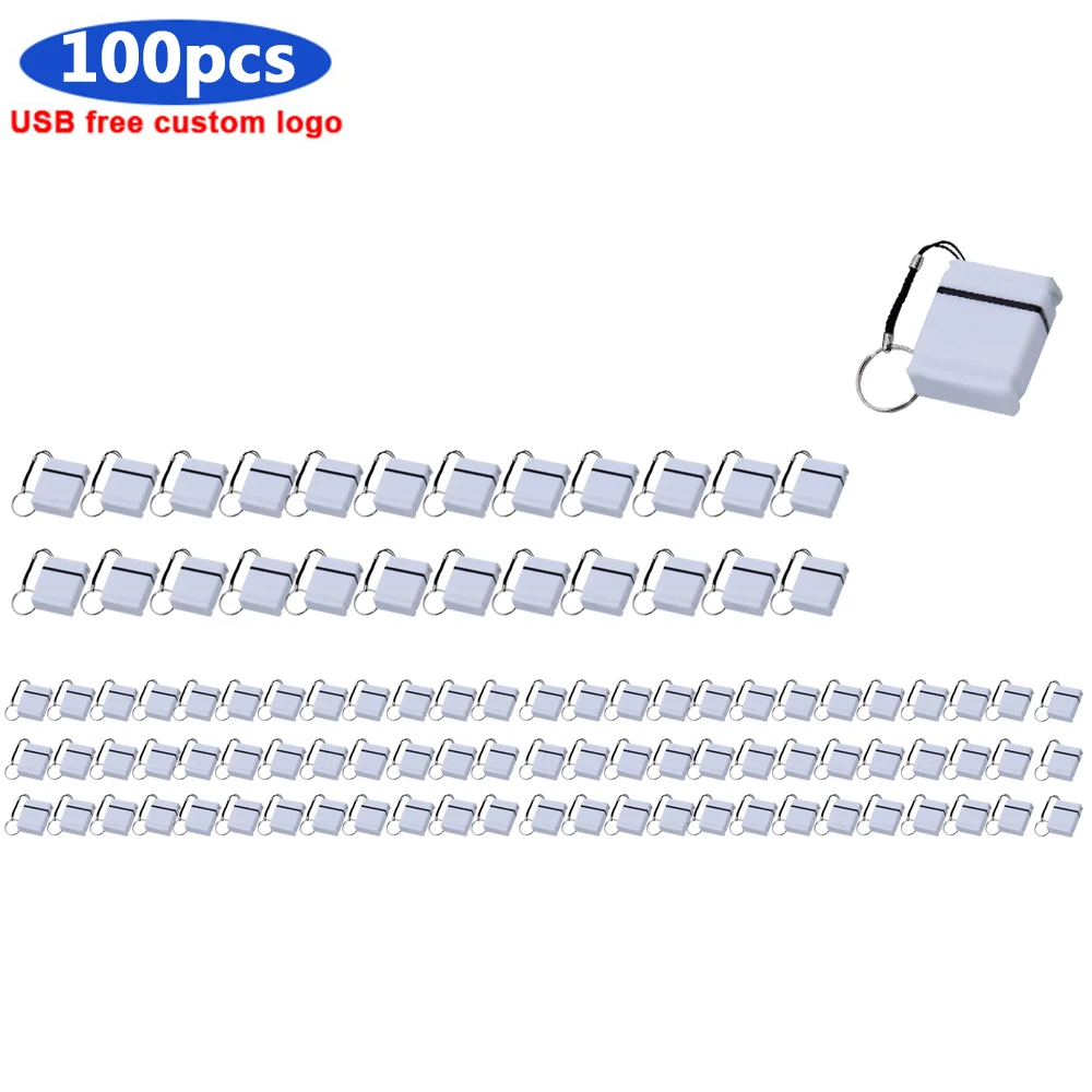 

100pcs/lot USB Flash Drives mini usb flash metal disk logo pendrive stick flash 32GB/8GB/4GB/16GB/128GB stick For wedding