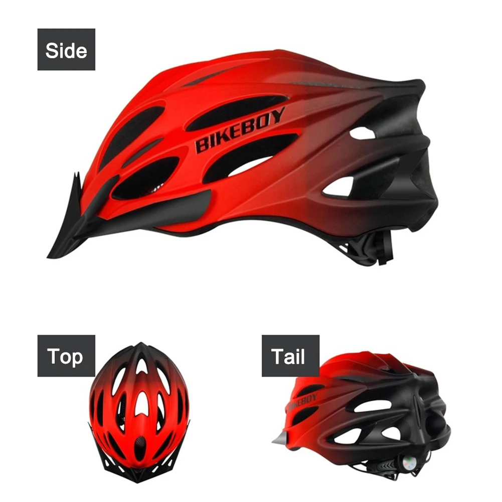 

Bicycle Helmet with Light Intergrally-molded Cycling Helmet Mountain Road Bike Sport Safe Hat for Man Woman Cycling Equipment