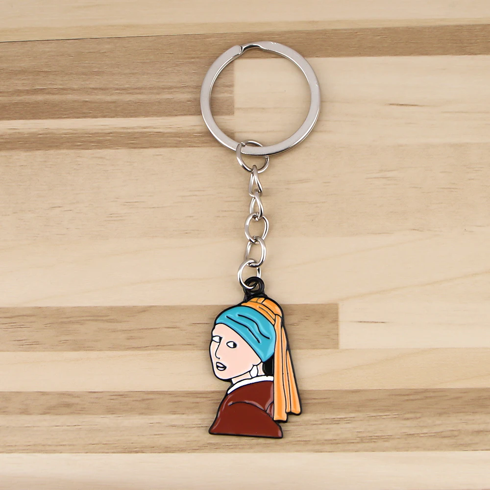 

ZF1992 1PCS Artist Van Gogh Women Clothing Accessories Enamel Pin Brooch Creative Cartoon Denim Coat Lapel Badge Jewelry Gift