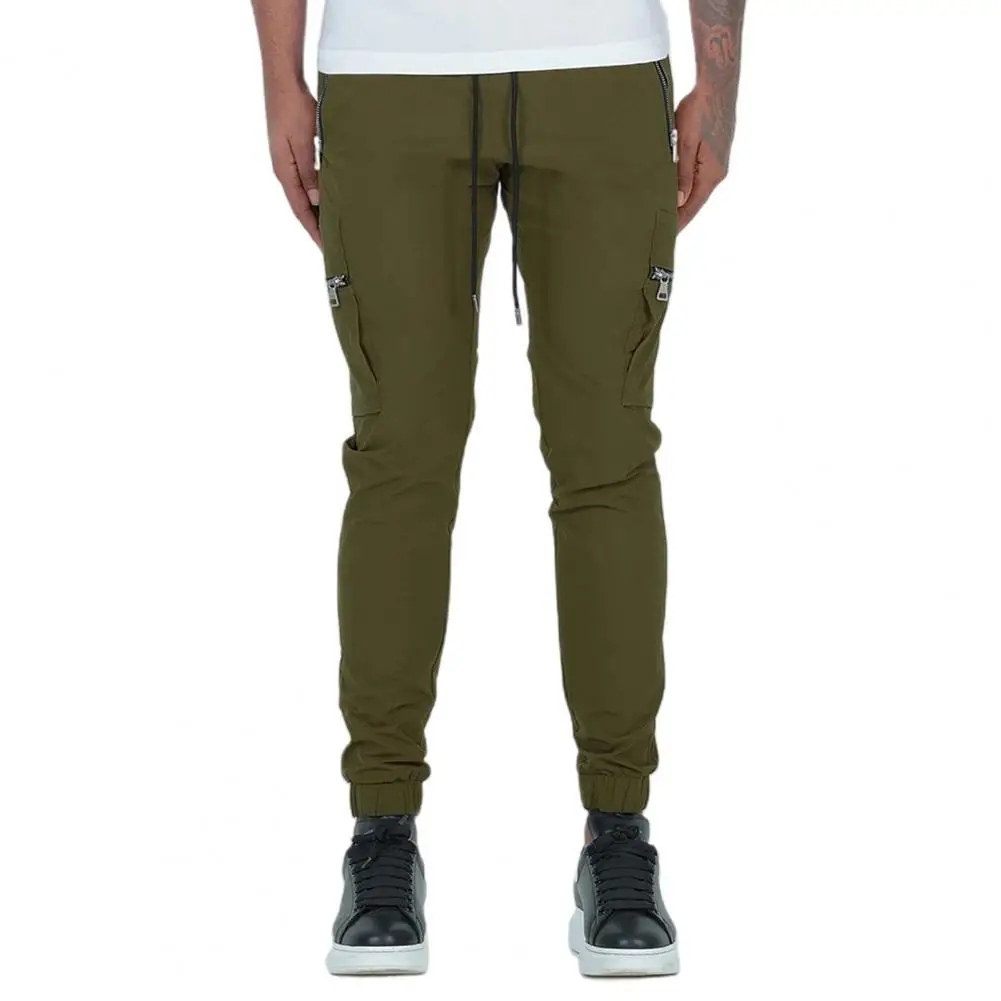 

80% HOT SALESï¼ï¼ï¼Men Jogger Drawstring Long Sweatpants Trousers Multi-pocket Skinny Cargo Pants
