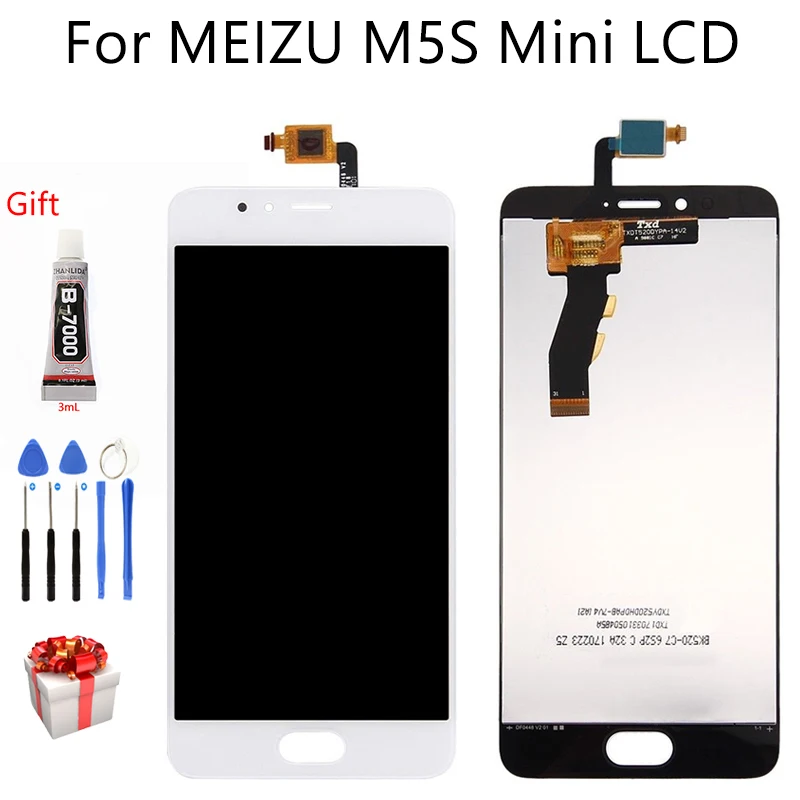 5 2 &quotоригинальный ЖК-дисплей для MEIZU M5S мини Дисплей сенсорный Экран AAA качество