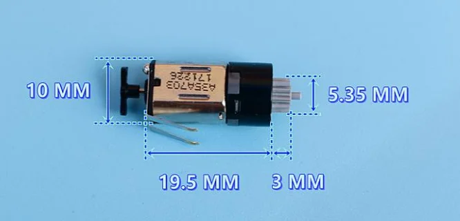 Низкая цена! 20 шт. DIY робот микро двигатель постоянного тока редуктор DC3V/50 rpm |