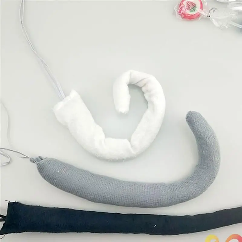 

5pcs Funny Cartoon Costume Set 3D Rat Headband Accessory Hairwear Tail Tie Animal Performance Props Party Supplies