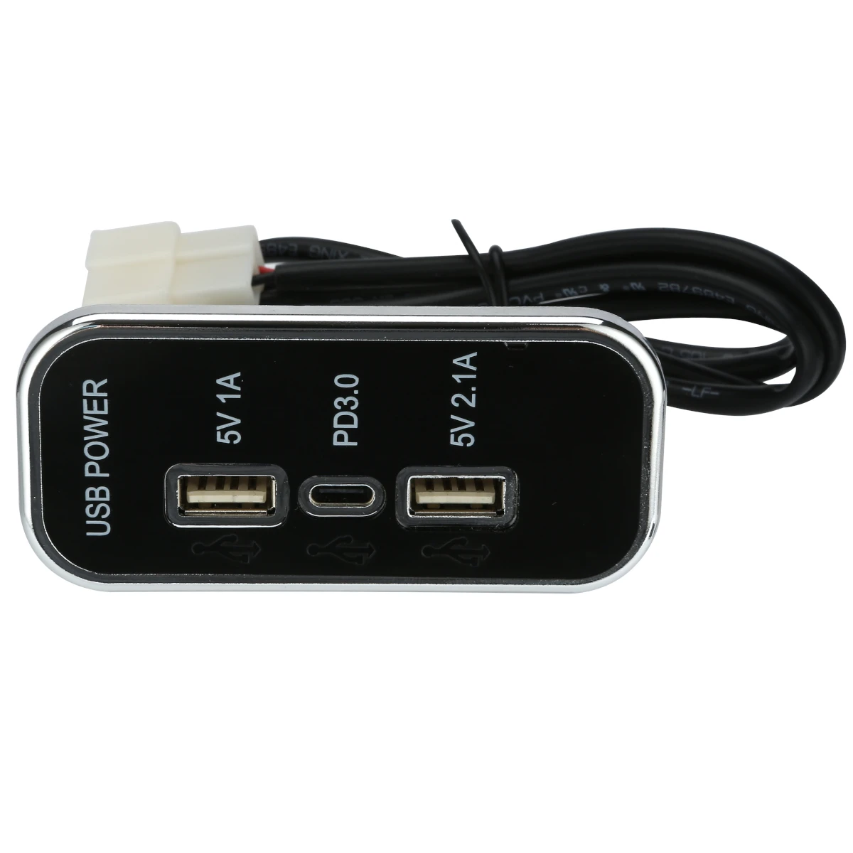 1224v 18w pd type c 2 1a 1a usb 3 slots car charger socket for motorcycle auto truck boat rv bus 3 charging ports power adapter free global shipping