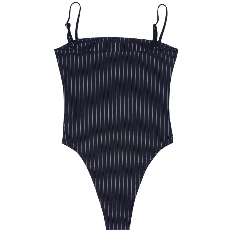 

Popular Autumn and Winter 2021 Women's Clothing New Stripe Suspender One-piece Clothing Wholesale Women's Clothing