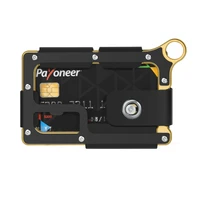 new style alloy metal credit card holder rfid non scan metal wallet purse man card holder fashion key hoosk