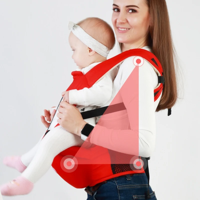 Рюкзак-переноска детский Эргономичный с набедренным сиденьем для новорожденных
