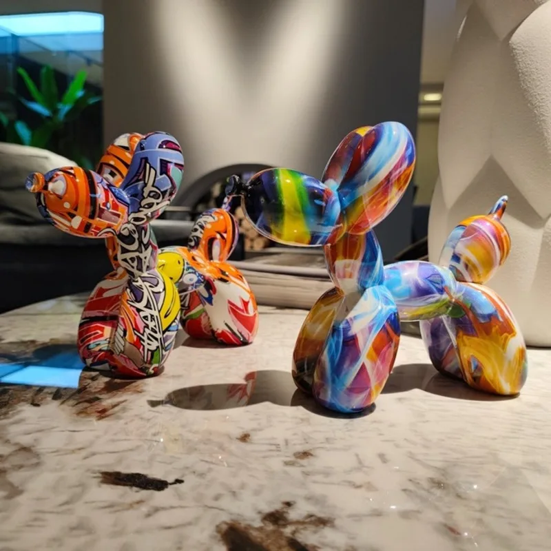 Скандинавская крутая красочная Фотографическая статуя для собаки креативная