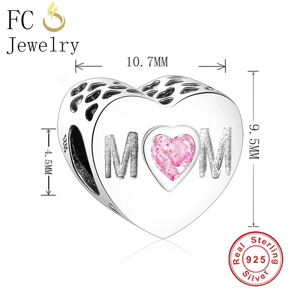 FC ювелирные изделия из аутентичного стерлингового серебра 925 пробы Любовь сердца