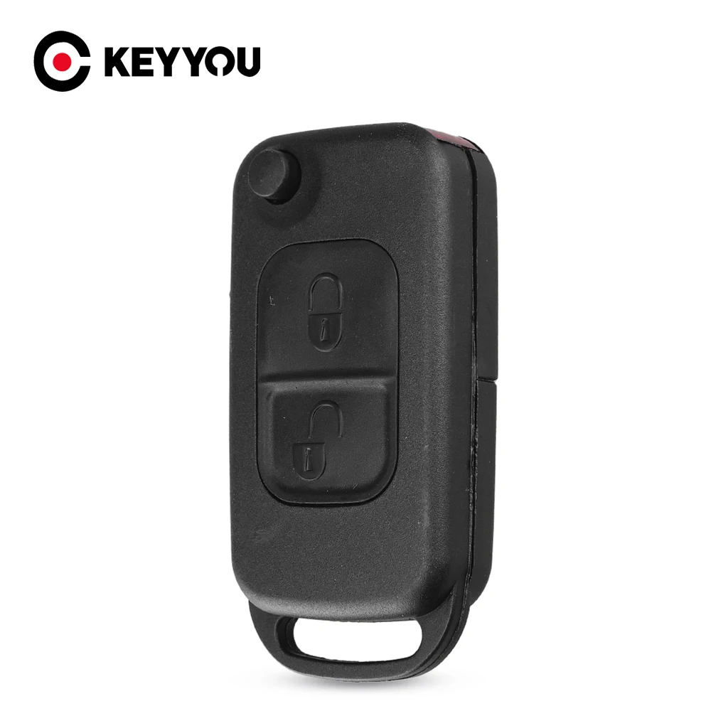 KEYYOU 20X Replacement 2 Button Folding Car Flip Remote Key Shell Fob Case For Mercedes Benz SLK E113 A C E S W168 W202 W203 | Автомобили