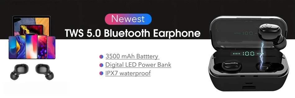 OLLIVAN TWS 5,0 10D стерео настоящие беспроводные наушники водонепроницаемые Bluetooth наушники с двойным микрофоном для iPhone Xiaomi huawei