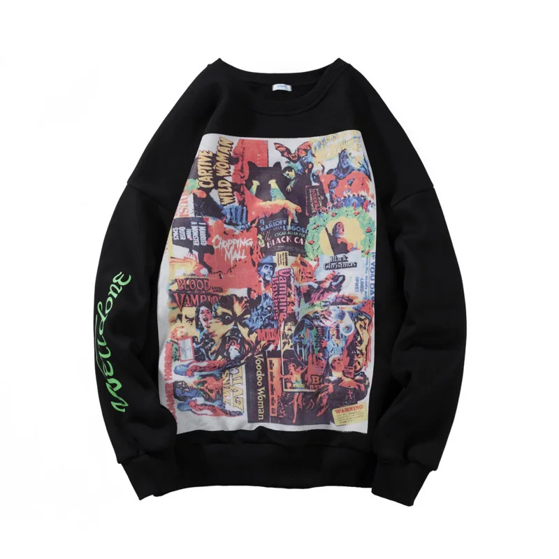 Новинка 2019 года сезон весна-осень Фирменное Рисование граффити корейский стиль