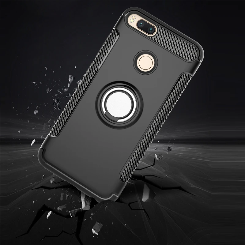 Shockproof Protective For Xiaomi Redmi 2 3 4 4a 4x 5 5a 6 s pro plus y2 a2 note TPU Phone Case Cover with Finger Ring |