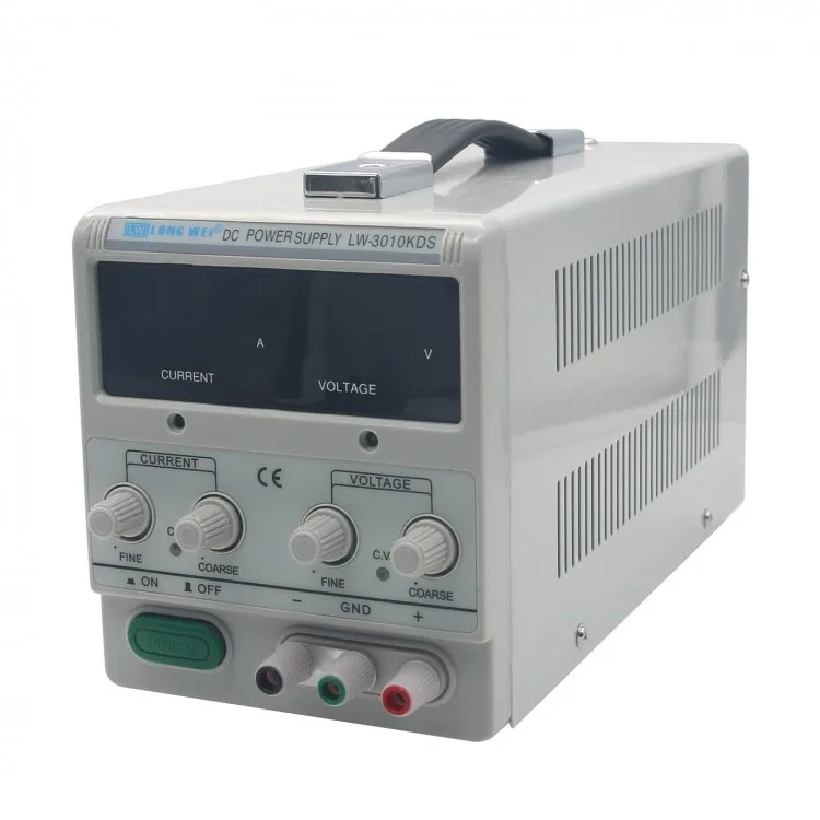 

New Adjustable Regulated DC Power Supply Output 30V 10A Variable Dual Display