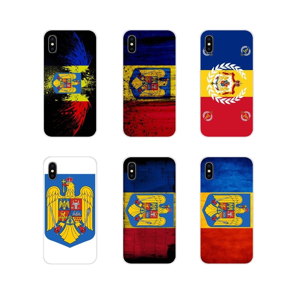 Прозрачный чехол из ТПУ с гербом национального флага Румынии для Samsung Galaxy J1 J2 J3 J4 J5