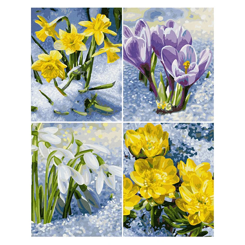 

Brand New 5D " Flower " Picture Diamond Painting Cross Stitch Art Full Drill Embroidery Living Room Decoration