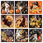 Полноформатная алмазная живопись Dpsprue, вышивка крестиком, кот, подарок на Хэллоуин, мозаика с часовым механизмом, 5D сделай сам, квадратная, круглая, 3d вышивка, подарок