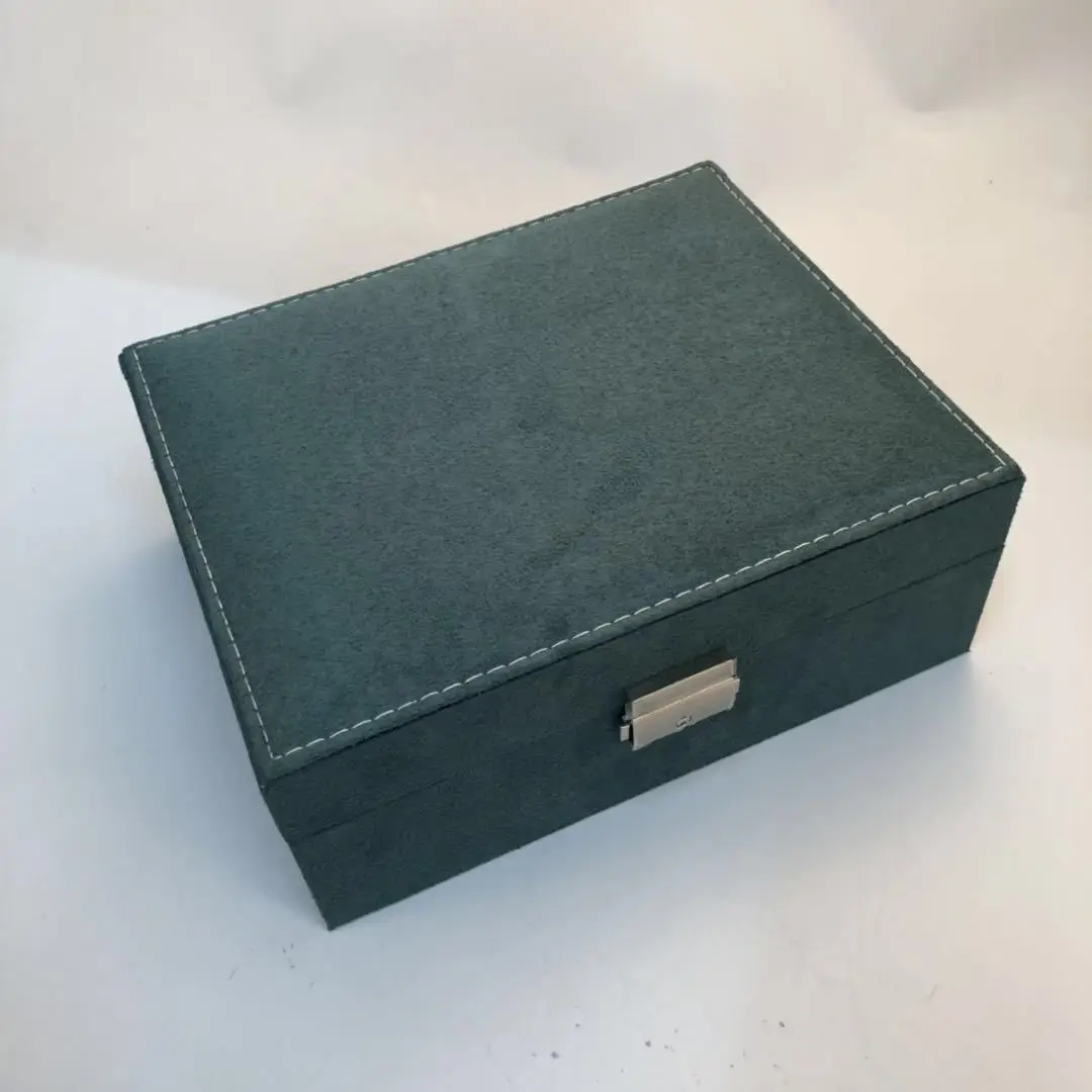 

Double-layer Velvet Jewelry Box European Jewelry Storage Box Large Space Jewelry Holder Gift box
