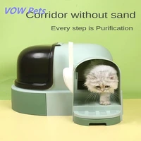 cat sand basin with sand spill all the semi closed super sized cat toilet open young cat litter box excrement basin supplies