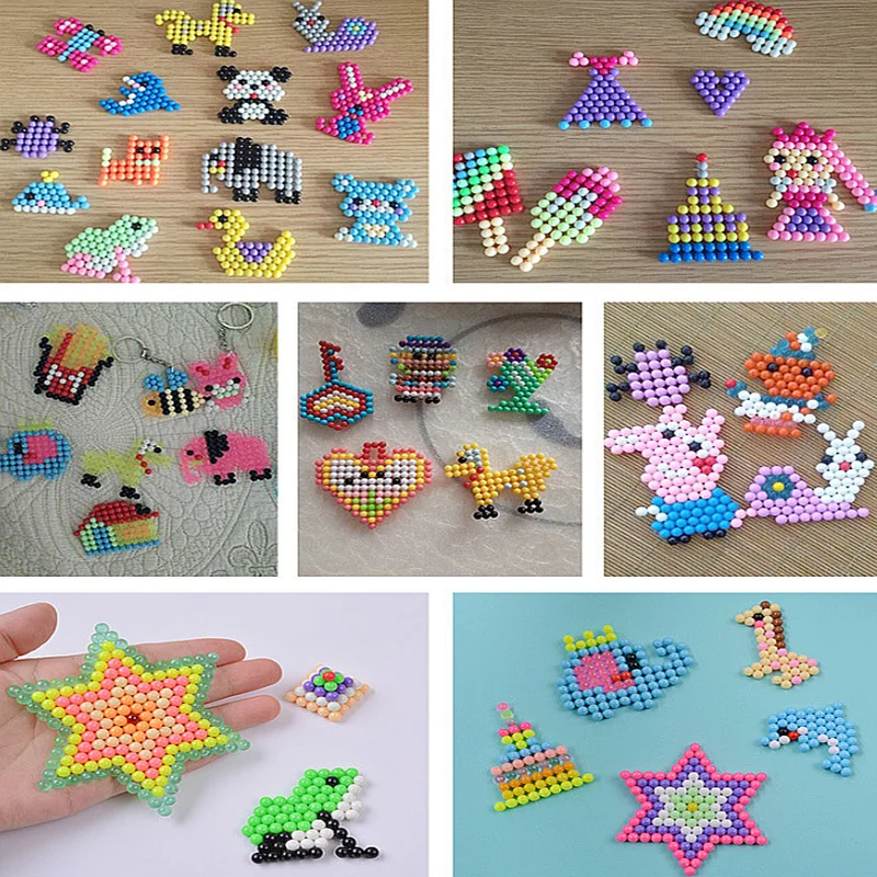 

DIY Water Mist Bead Set Children's Crafts Multicolor Beads Children's Educational Creative Water Mist Magic Sticky Bead Toy