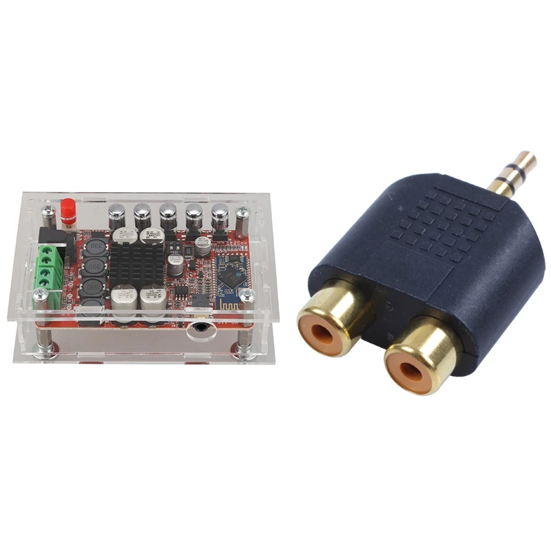 1/8 дюймов 3 5 мм Джек 2 адаптер RCA с Tda7492P 50 Вт + Беспроводной Bluetooth 4 0 o цифровой