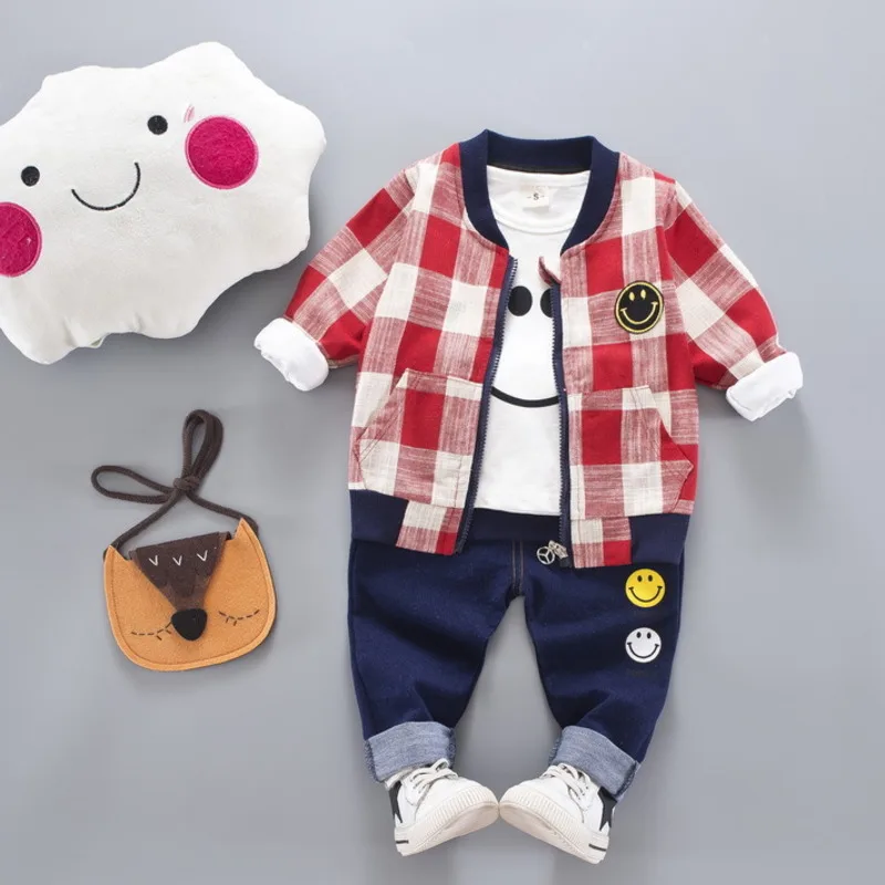 Новинка Сезон весна осень Детская хлопковая одежда для мальчиков и девочек