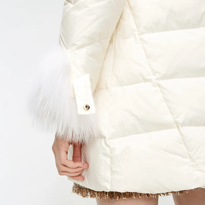 Vero Moda женский Съемный Енот с капюшоном длинный пуховик | 318412541