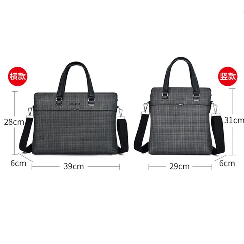 Мужские деловые сумки Scione кожаные через плечо формата а4 для Macbook Офисная сумка |