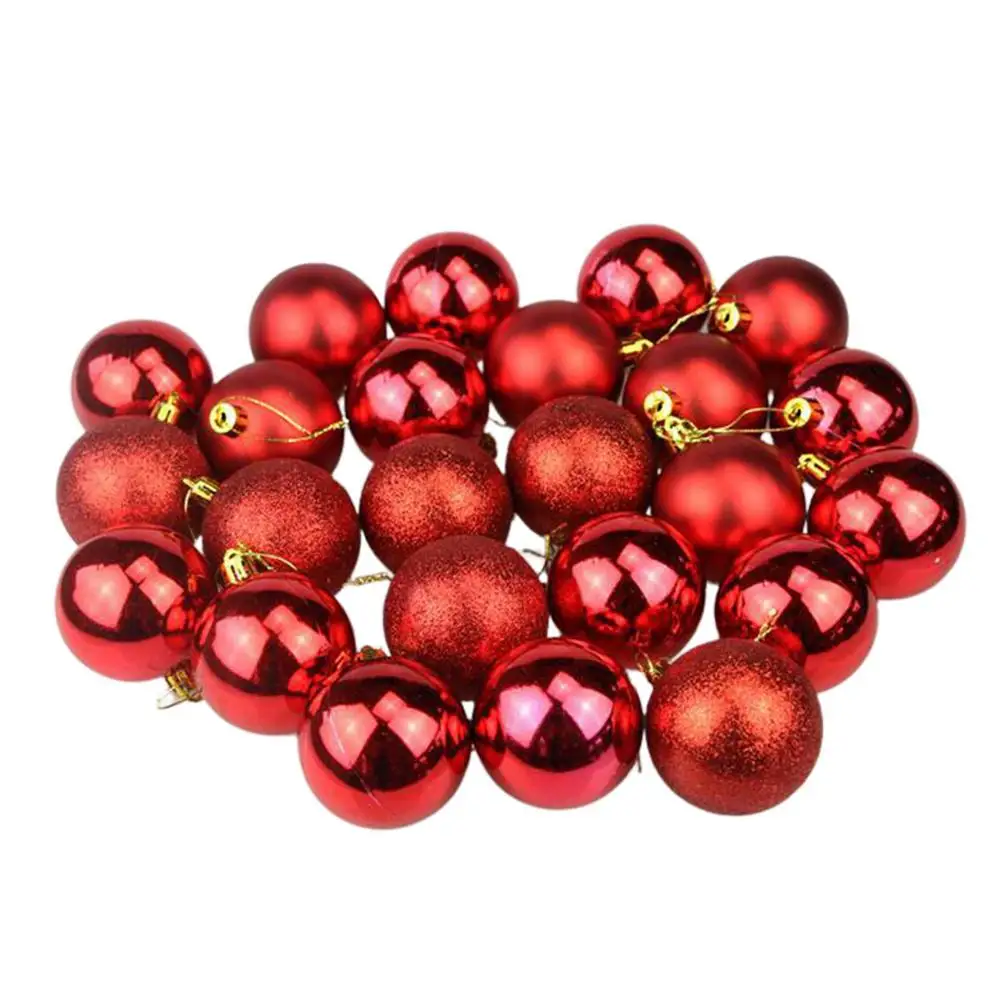 

Christmas Balls Ornaments Christmas Tree Decoration Hangings Balls 24Pcs Christmas Balls For Holiday Wedding Party Decoration
